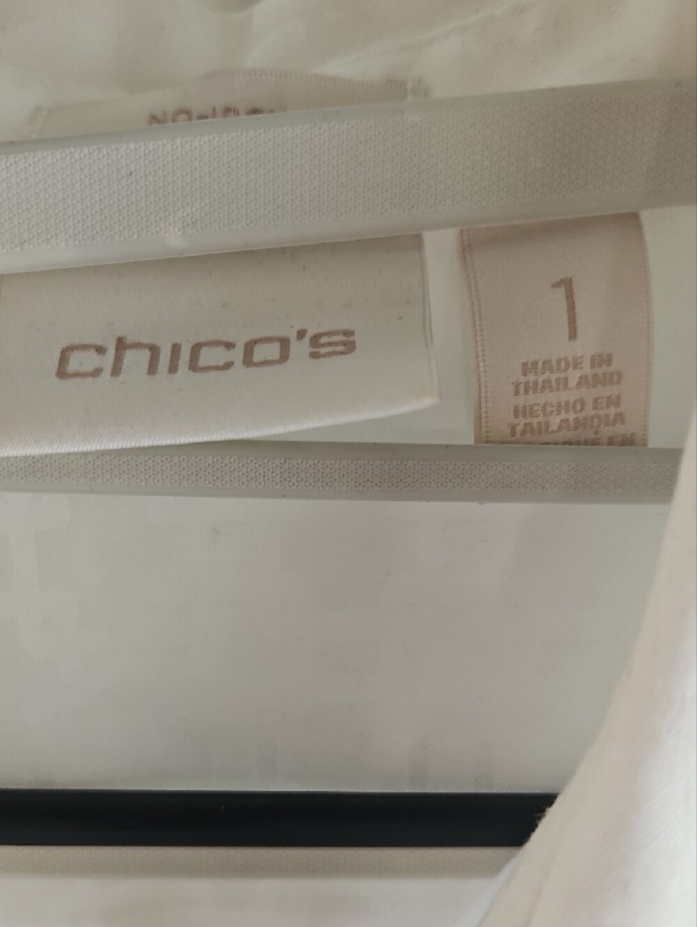 Chico's White Women's Button-Front Dress Shirt - Picture 2 of 3